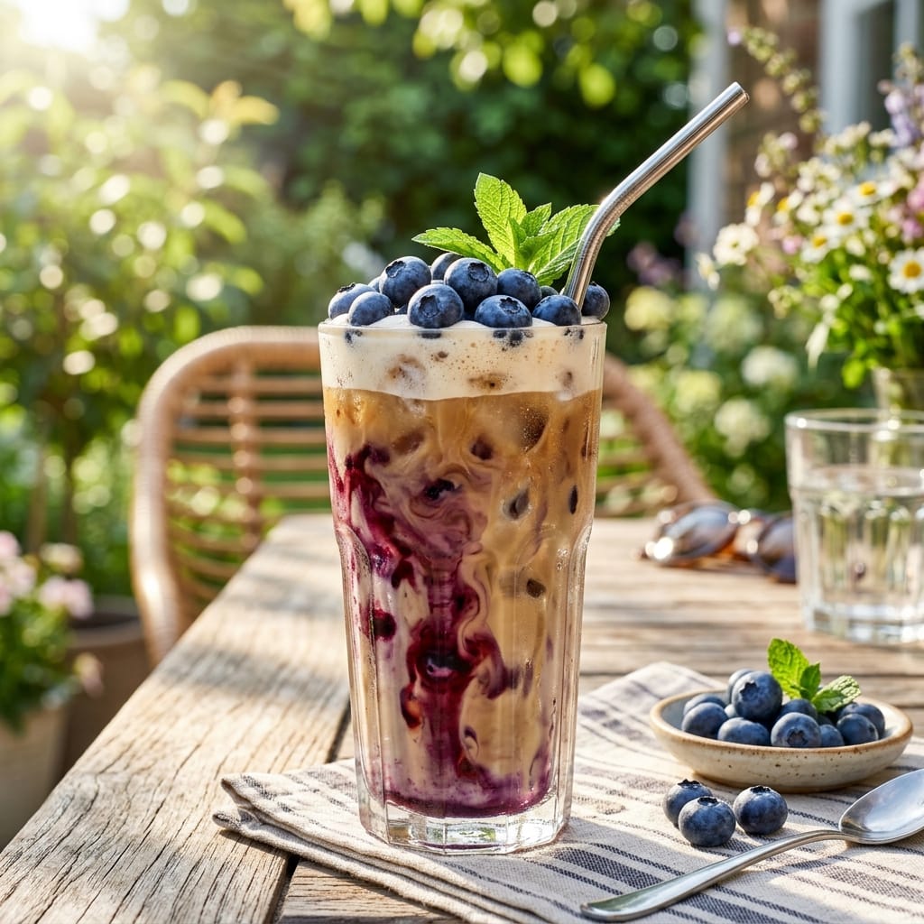 Blueberry Swirl Iced Coffee Recipe – A Refreshing Summer Treat! ☕🫐