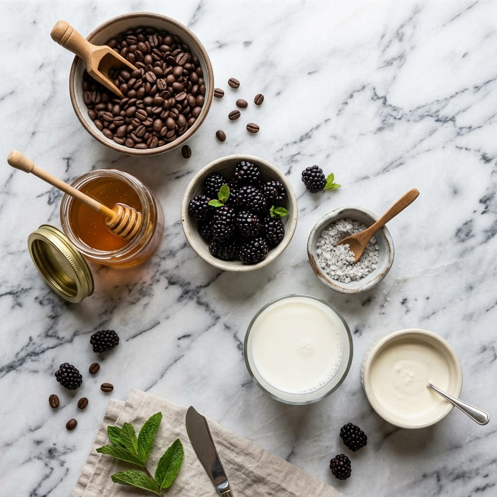 Salted Honey Latte with Blackberry Cold Foam 🫐🍯 Latte Recipes | Coffee Syrups |