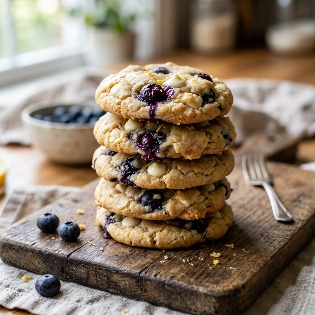 Lemon Blueberry Cheesecake Cookies