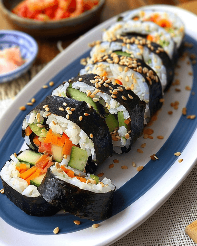 Kimbap (Korean Seaweed Rice Rolls)