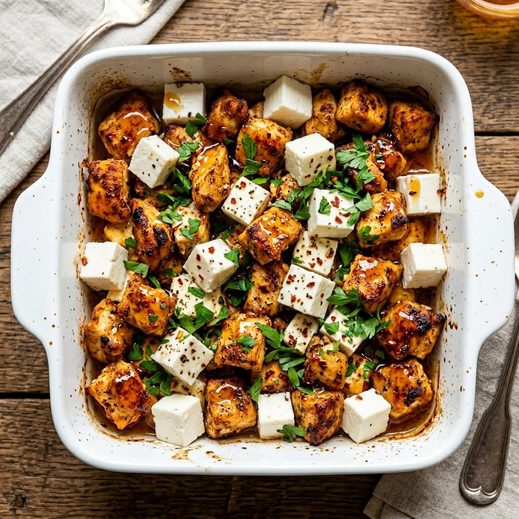 Tasty Crispy Hot Honey Feta Chicken Recipe for a Sweet and Spicy