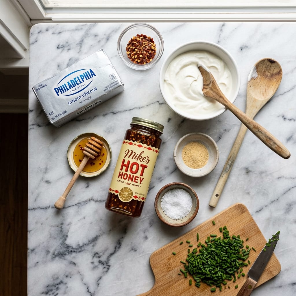 Hot Honey Cream Cheese Dip