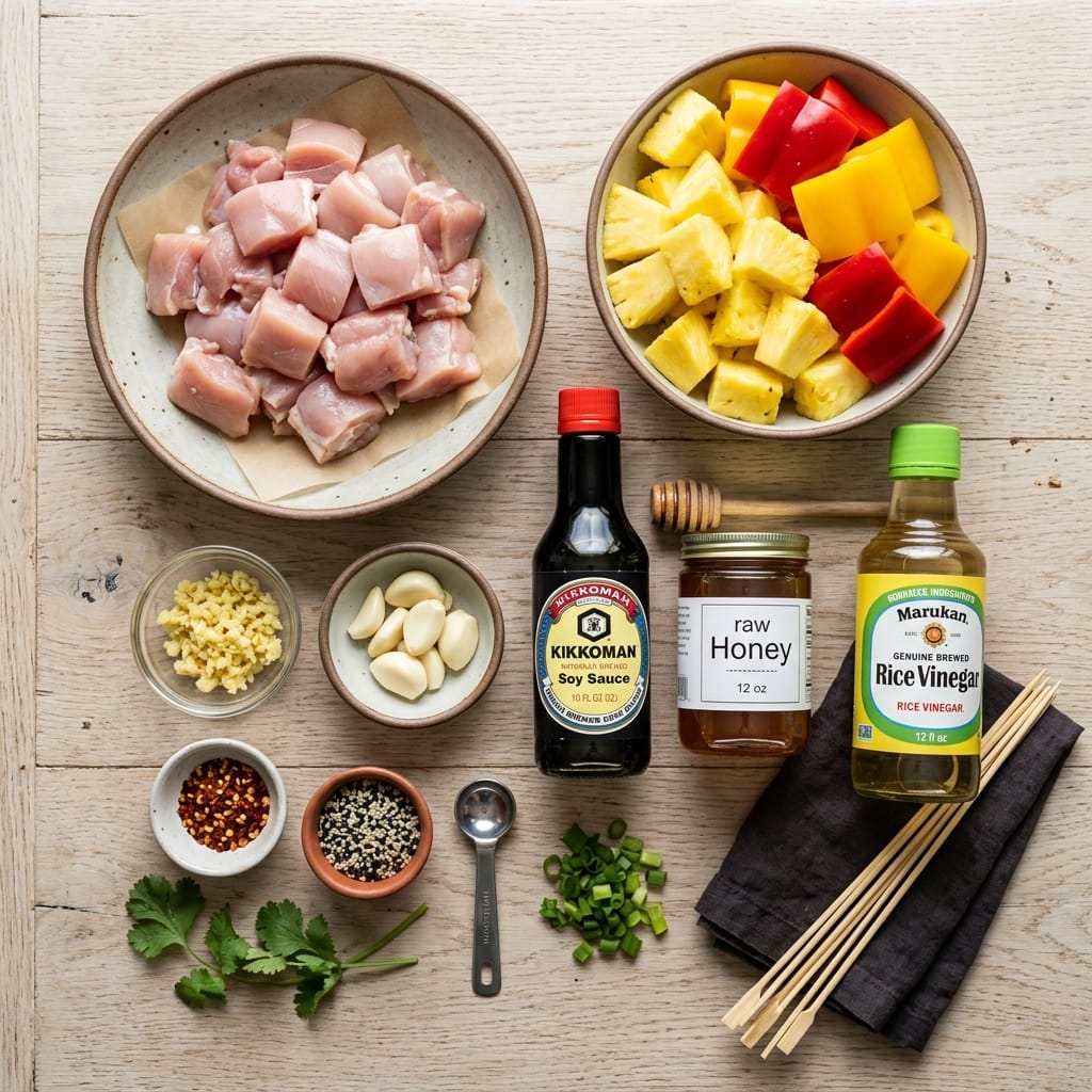 Easy Hawaiian Chicken Skewers Recipe