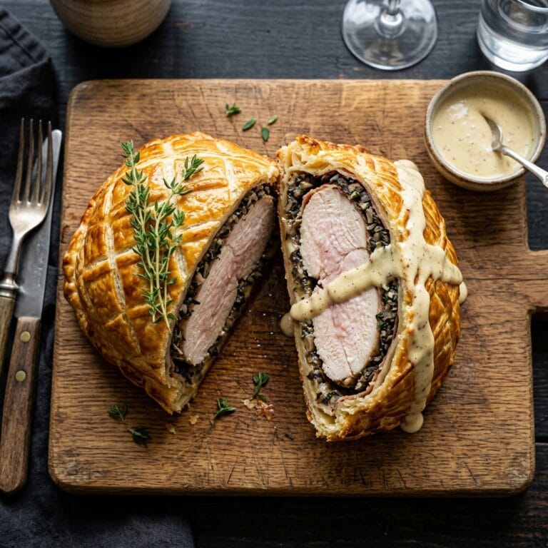 Irresistible Chicken Wellington with Dijon Cream Sauce Recipe