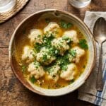 Savory Squishy Dumplings With Fresh Garlic And Herbs