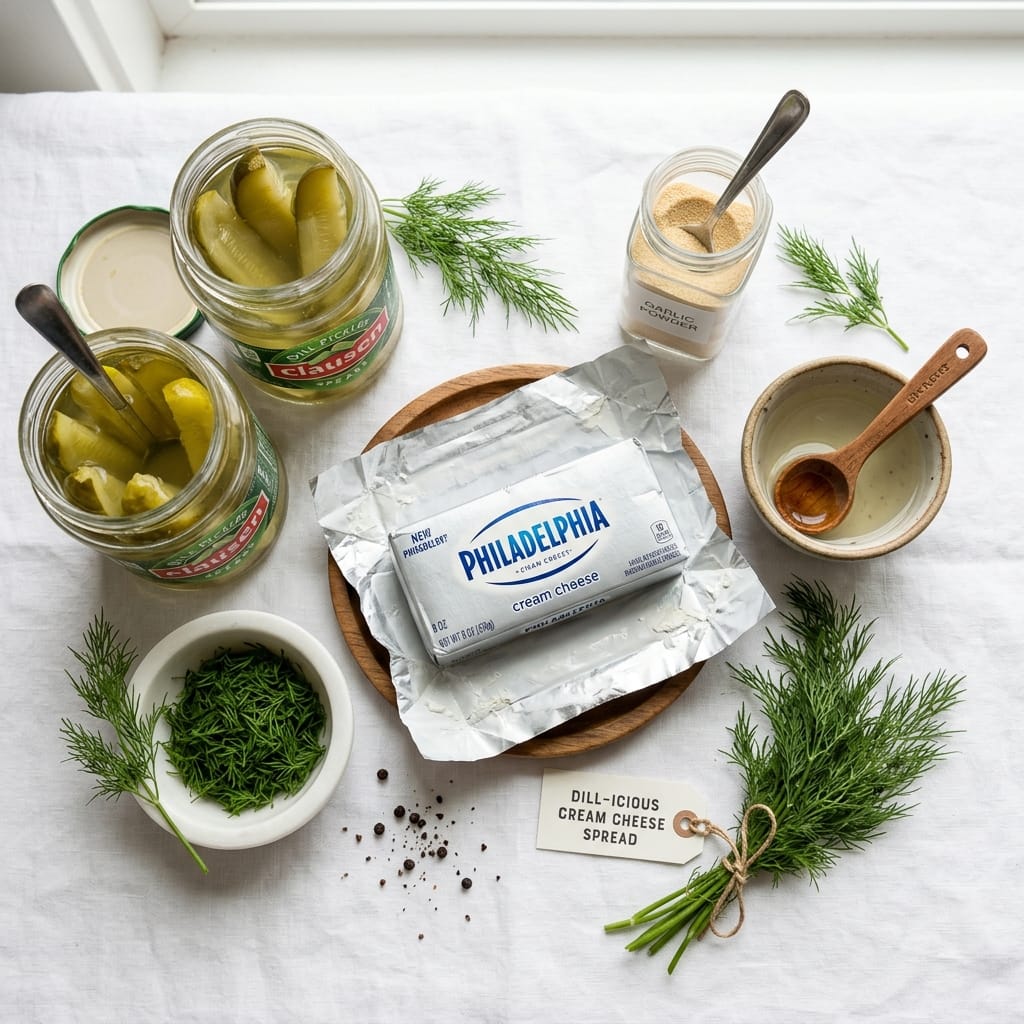 Dill-icious Cream Cheese Spread for Pickle Lovers!