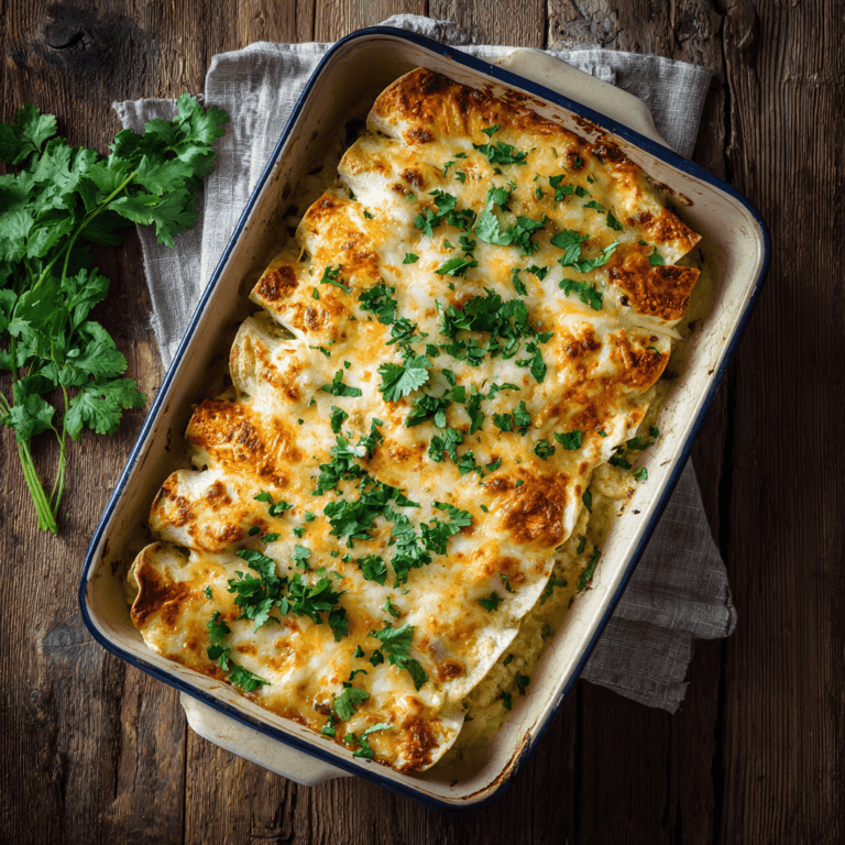 CREAMY CHICKEN ENCHILADAS
