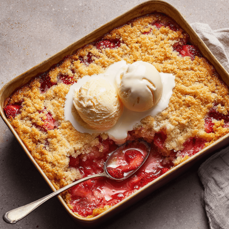 Strawberry Dump Cake