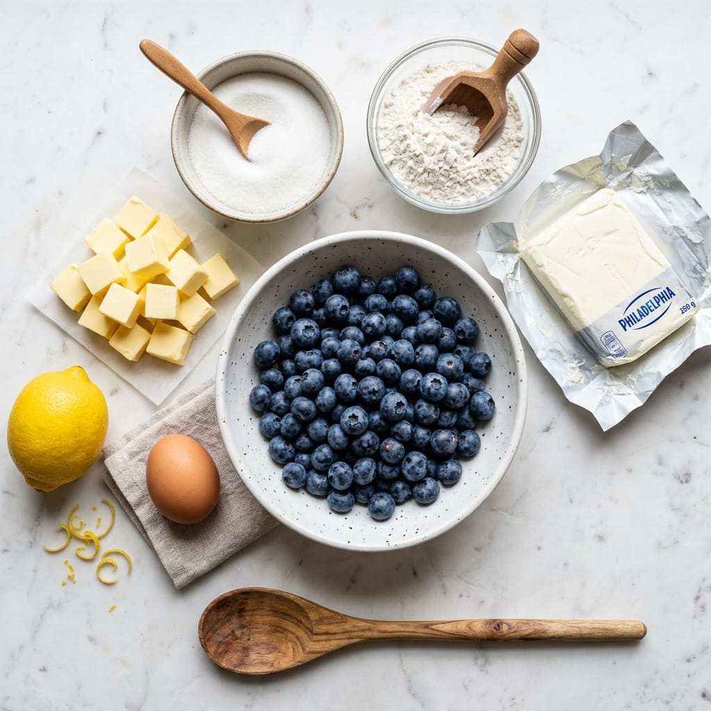 Blueberry Cheesecake Crumble Bars (Sweet & Creamy)