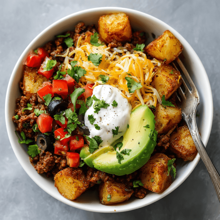 Loaded Potato Taco Bowl