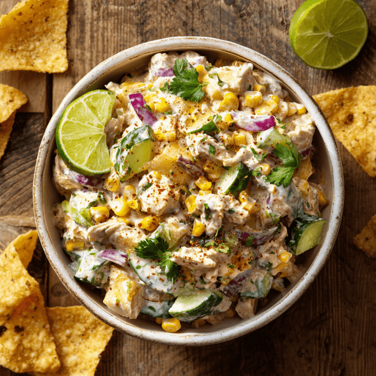 Street Corn Creamy Cucumber Chicken Salad: An Amazing Ultimate Recipe