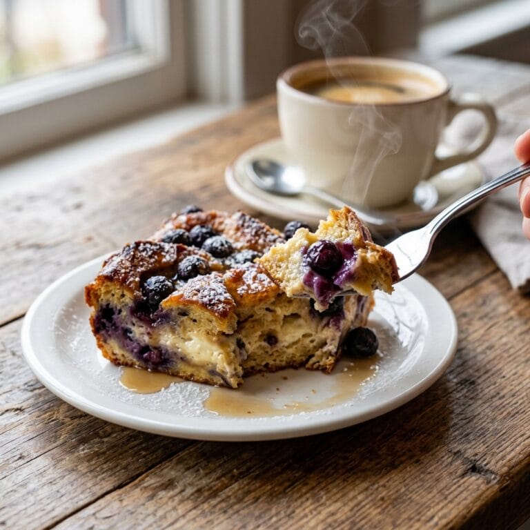 Blueberry Cream Cheese French Toast Bake