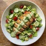 Green Goddess Salad with Parmesan Chicken