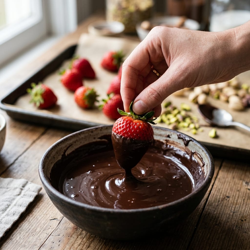 Dubai Chocolate Strawberries