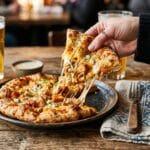 Buffalo Chicken Stuffed Flatbread
