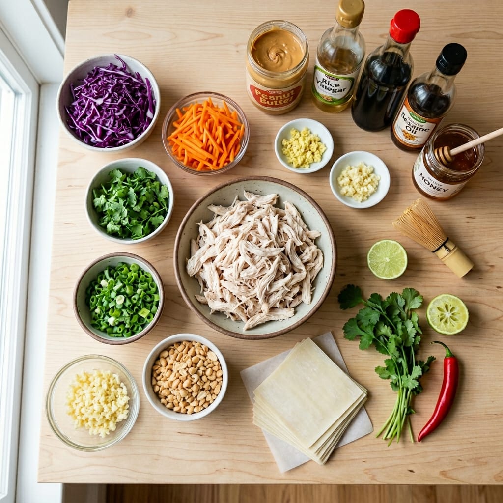 Crunchy Asian Chicken Salad Cups