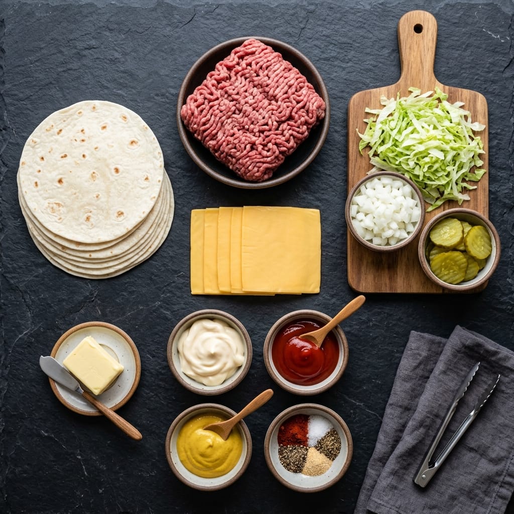 Smash Burger Tacos