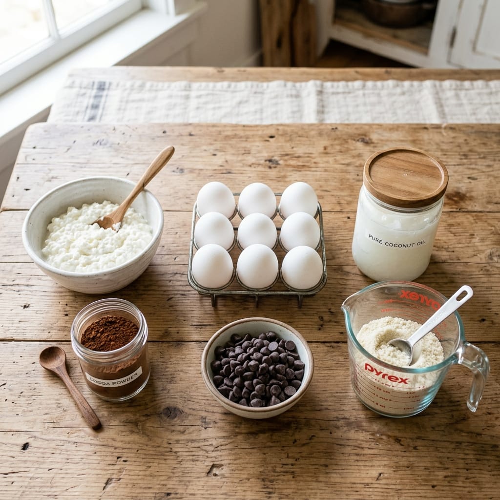 Double Chocolate Cottage Cheese Brownies