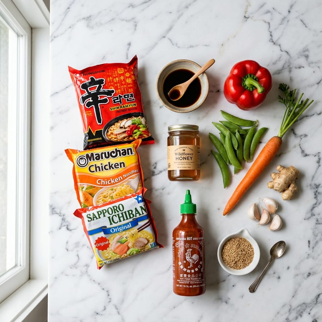 Sweet & Spicy Ramen Noodle Stir Fry