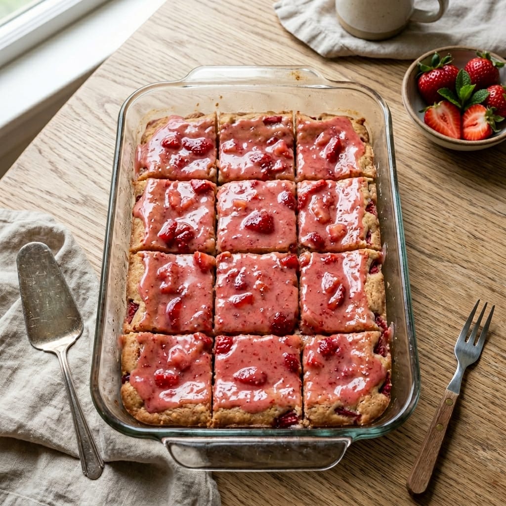 Strawberry Sugar Cookie Bars