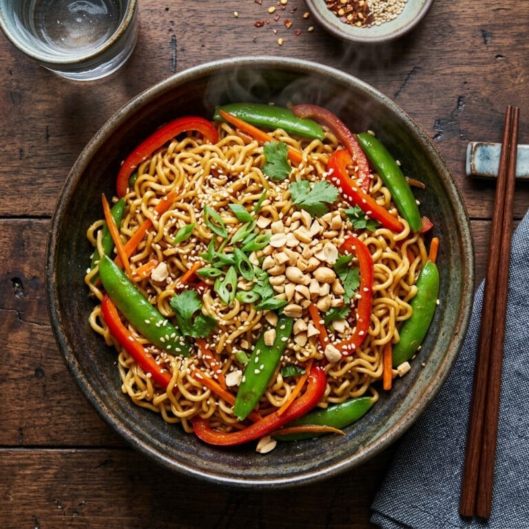 Sweet & Spicy Ramen Noodle Stir Fry