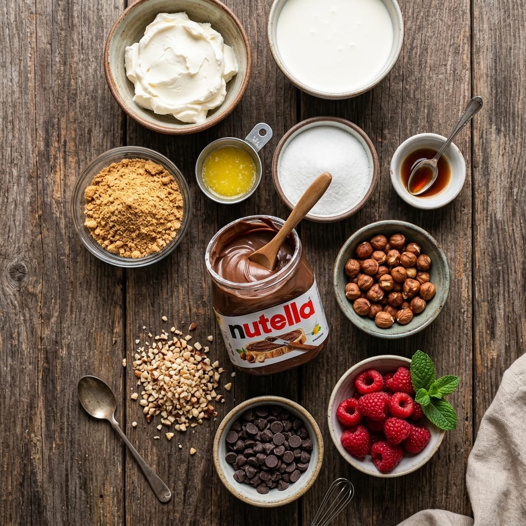 No-Bake Nutella Cheesecake
