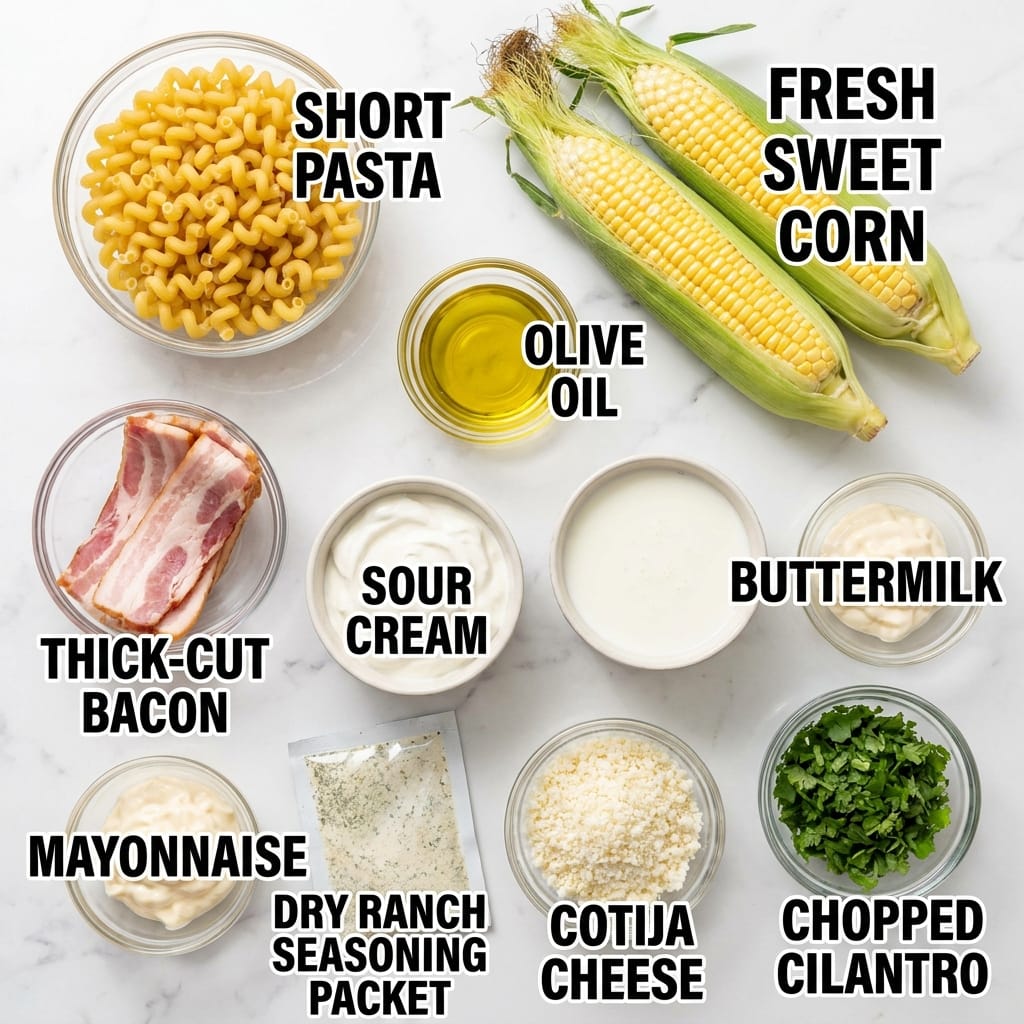 Loaded Street Corn Ranch Pasta Salad