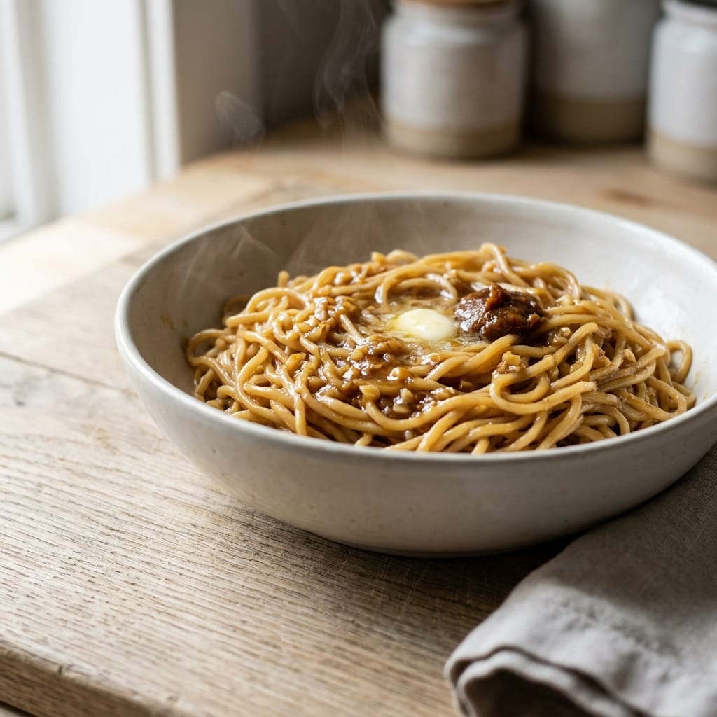 Miso Brown Butter Ramen Noodles