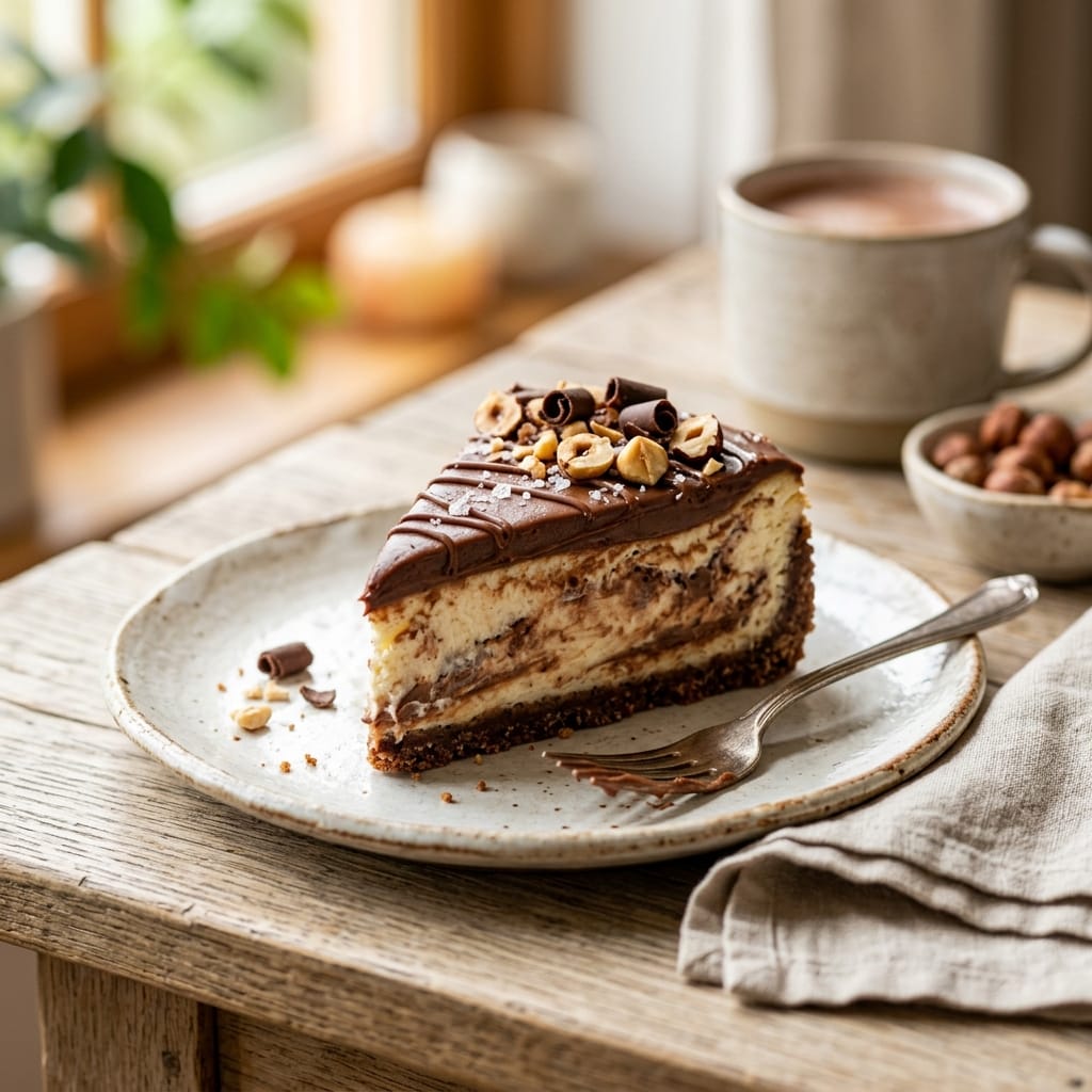 No-Bake Nutella Cheesecake