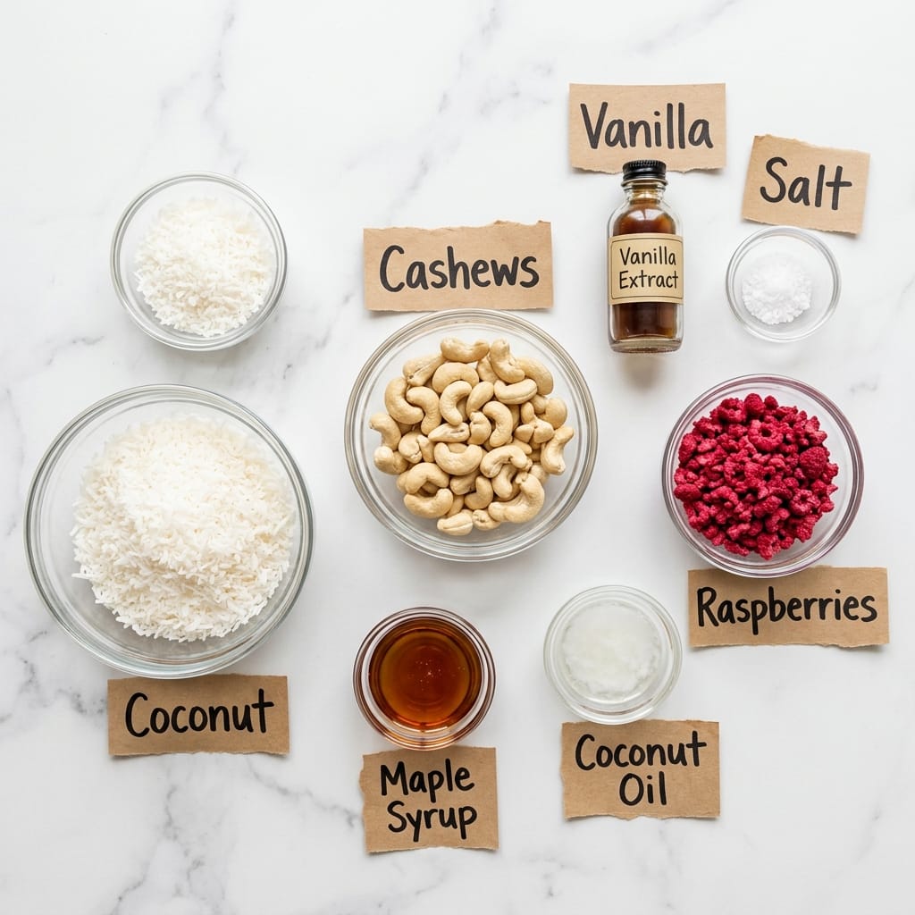 No-Bake Raspberry Coconut Bliss Balls