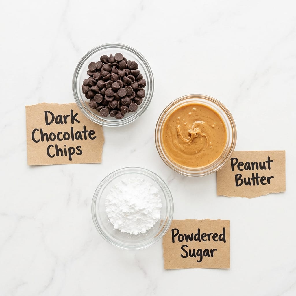 3-Ingredient Chocolate Peanut Butter Cups