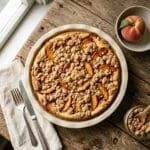 Delicious Peach Cobbler Cheesecake Recipe with Crumble Topping