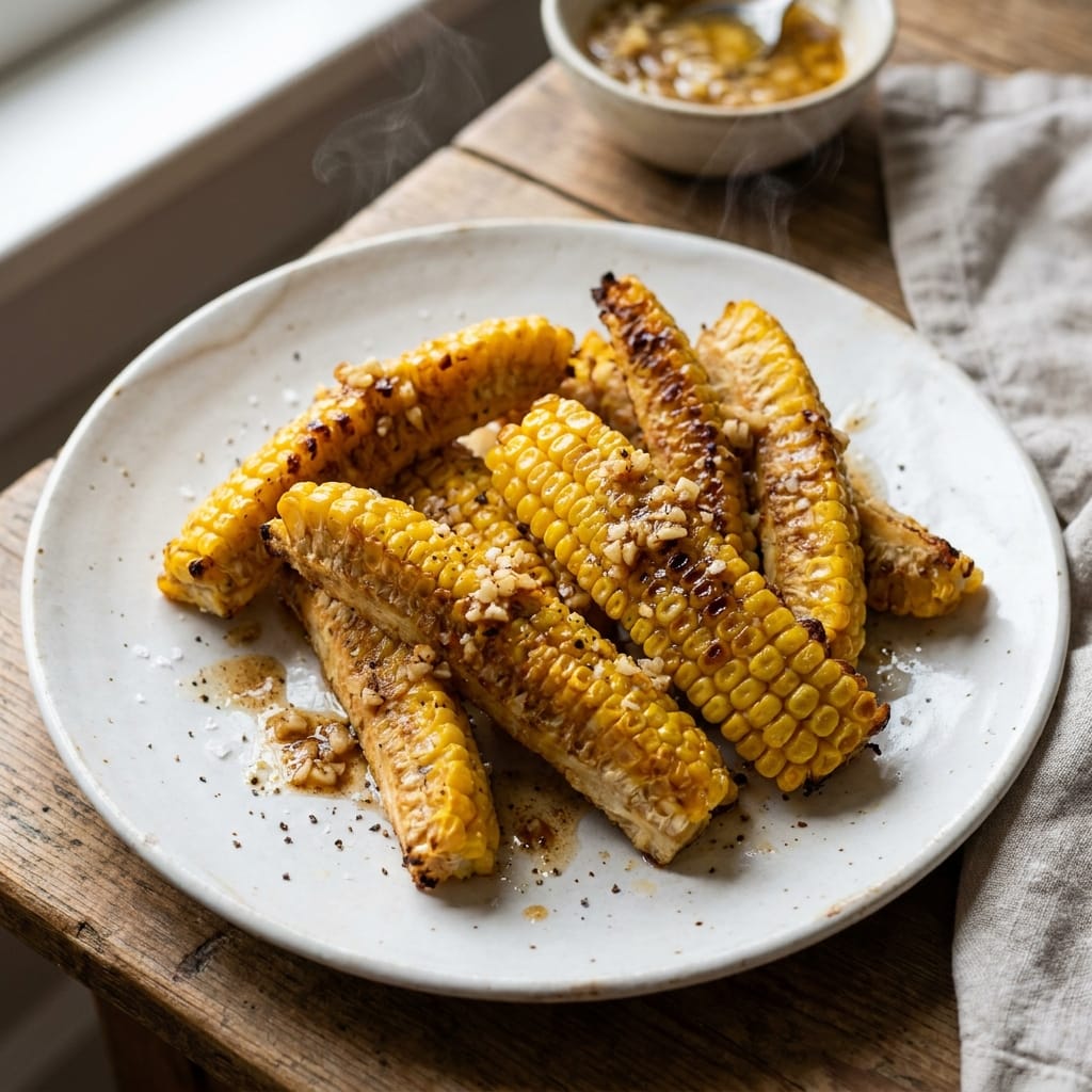 Brown Butter Garlic Corn Ribs