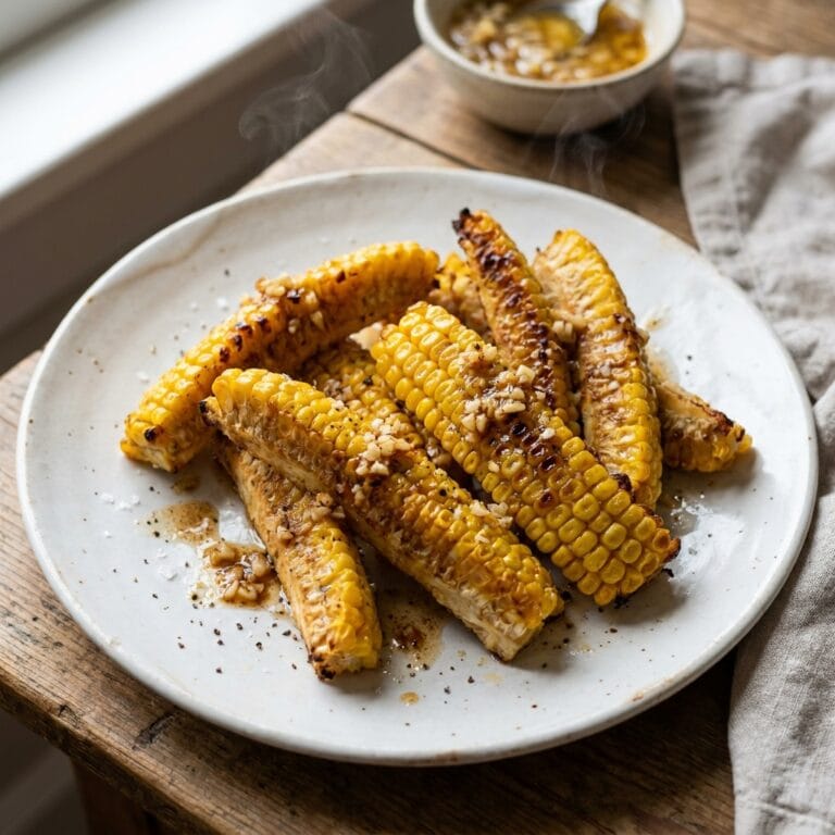 Brown Butter Garlic Corn Ribs