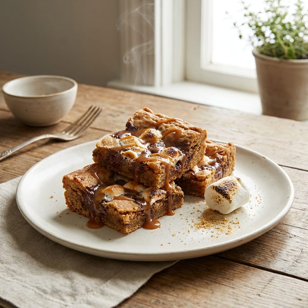 Brown Butter S’mores Cookie Bars