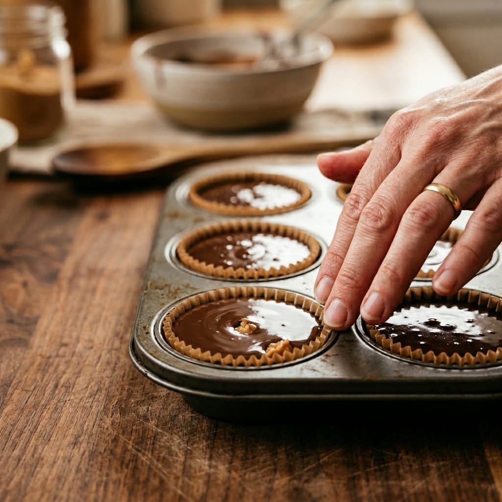 3-Ingredient Chocolate Peanut Butter Cups