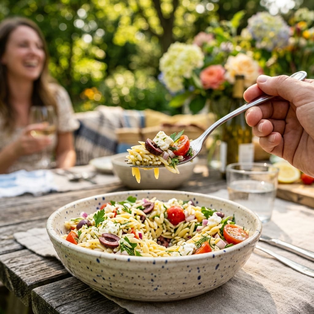 Greek Orzo Pasta Salad