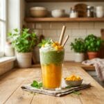 Frozen Mango Matcha Cream Slush