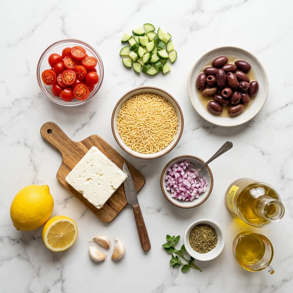 Greek Orzo Pasta Salad