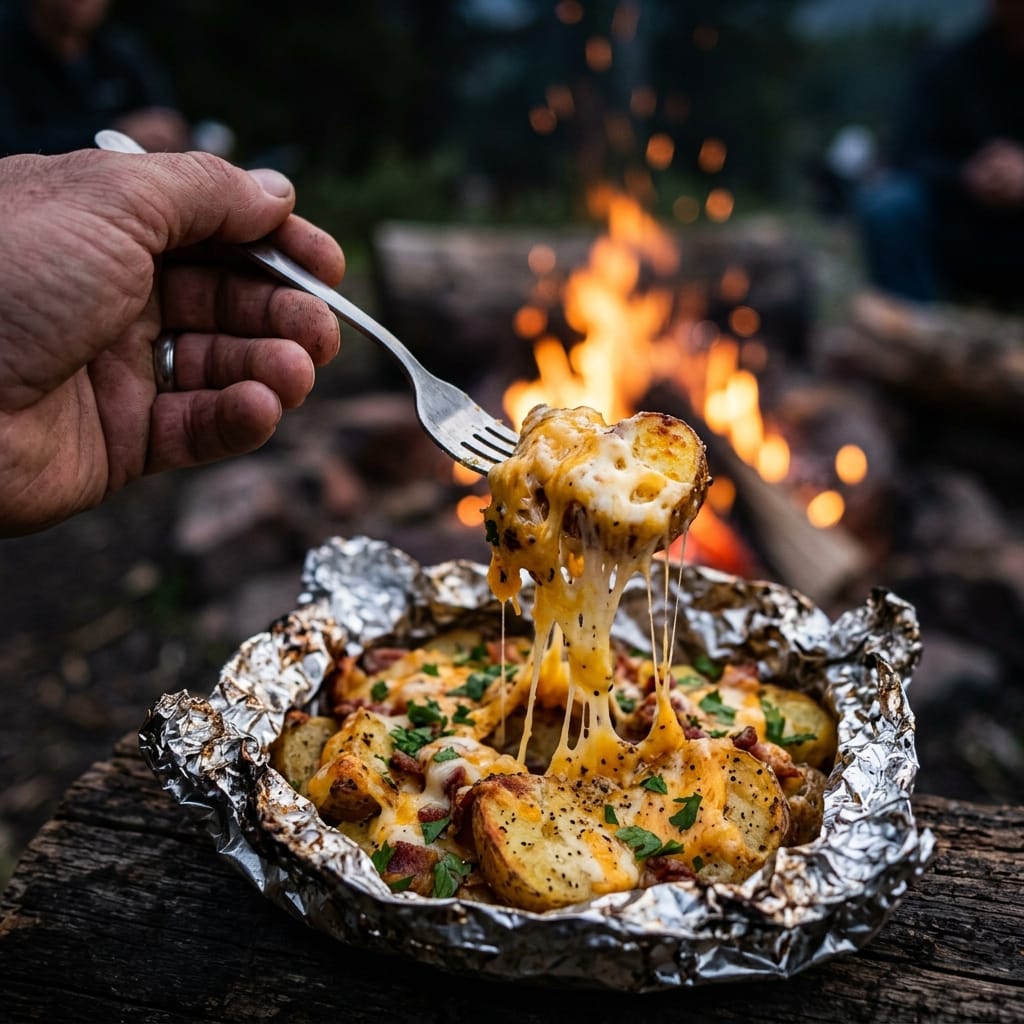 Campfire Potatoes Are The Cheesy Side We Crave On Camping Trips