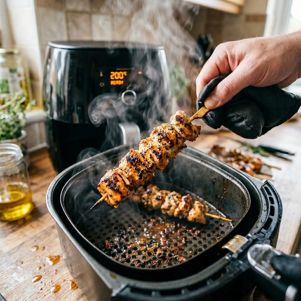 Easy Air Fryer Chicken Skewers
