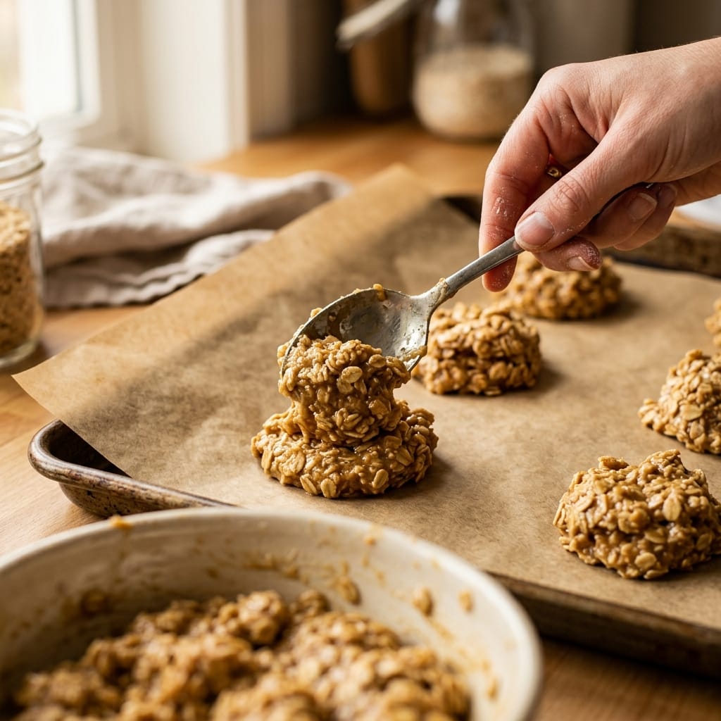 Fluffy 3-Ingredient Oatmeal Cookies