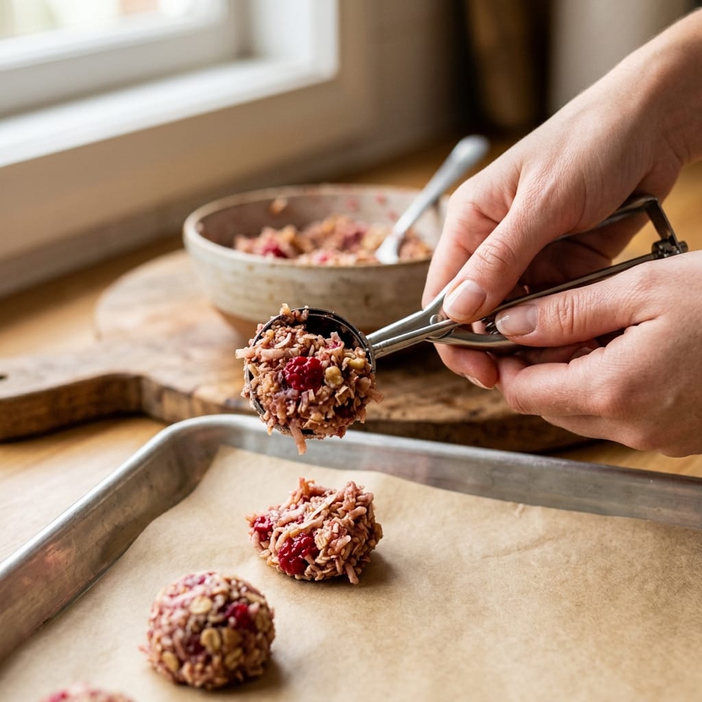 No-Bake Raspberry Coconut Bliss Balls