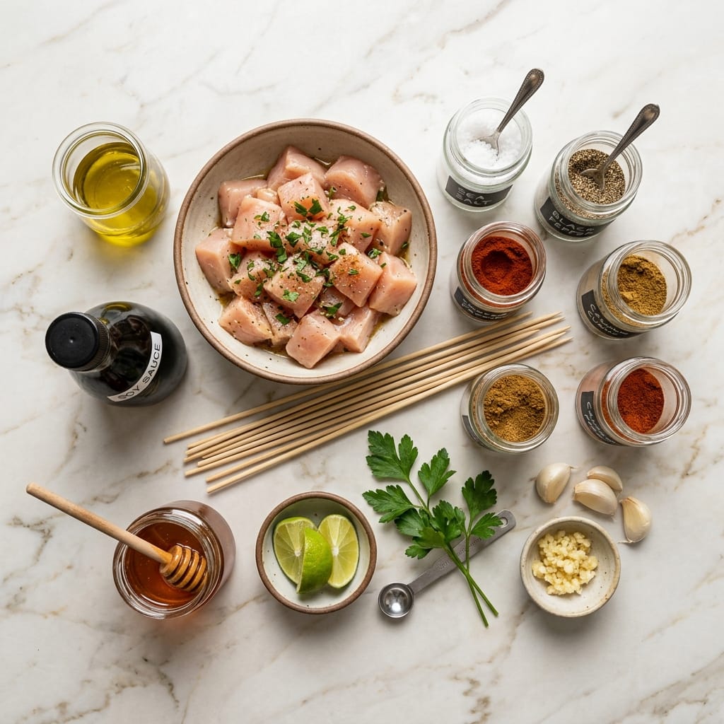 Easy Air Fryer Chicken Skewers
