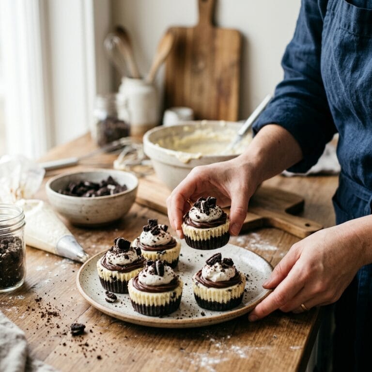 Mini No-Bake Oreo Cheesecakes