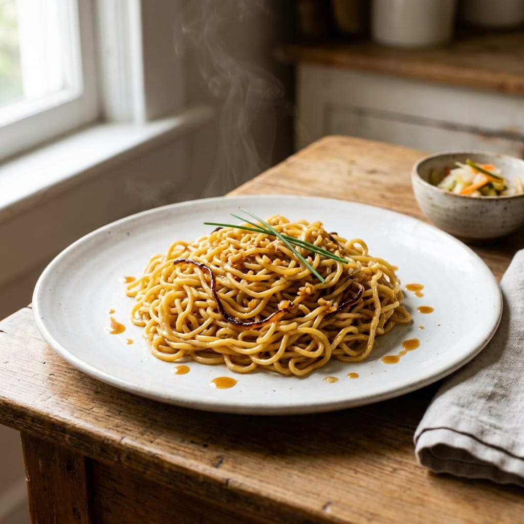 Miso Brown Butter Ramen Noodles