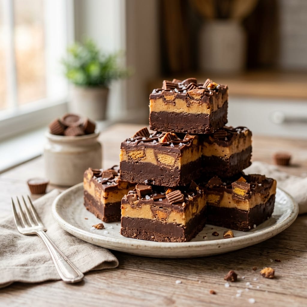 Reese's Peanut Butter Cup Fudge (3 Ingredient) - TipBuzz