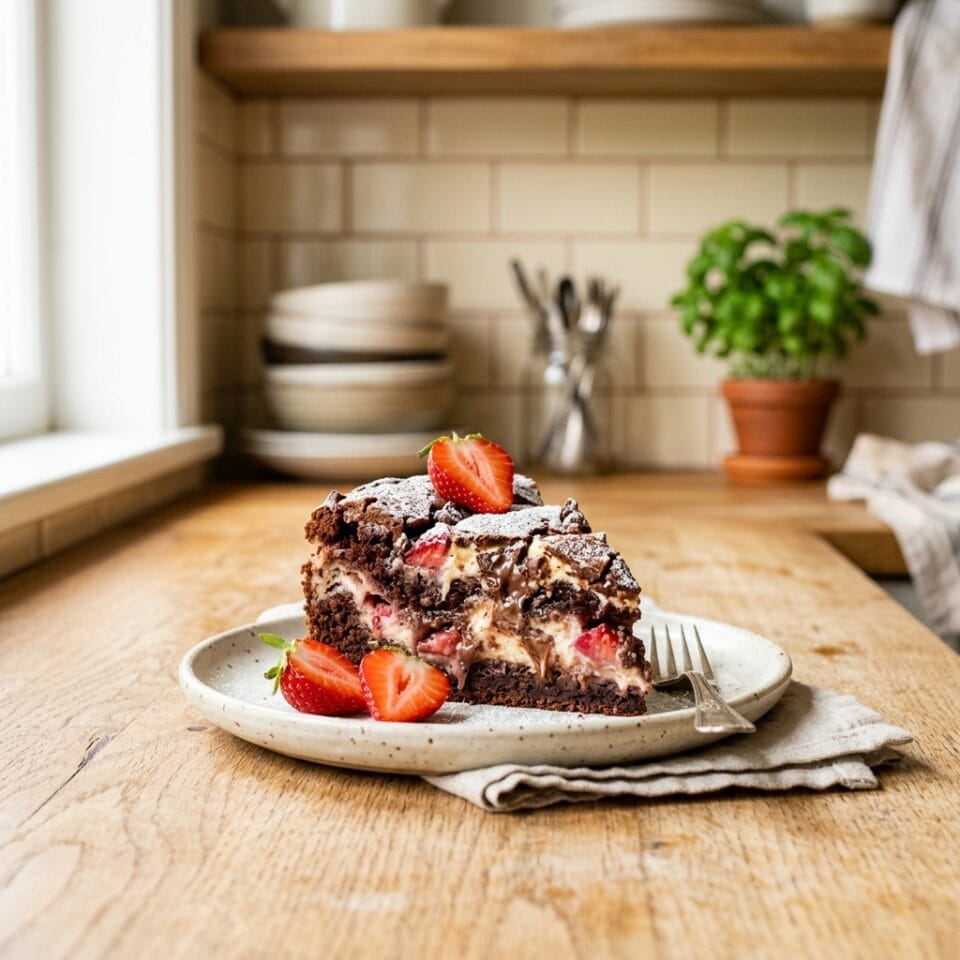 Strawberry Earthquake Cake (Easy Cream Cheese Dessert)