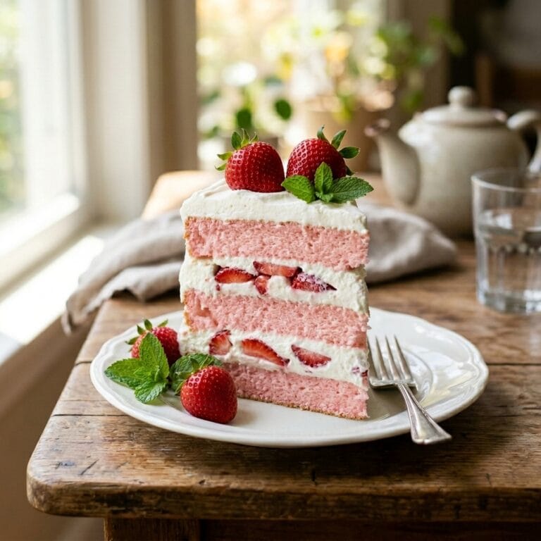 Strawberry Angel Cake