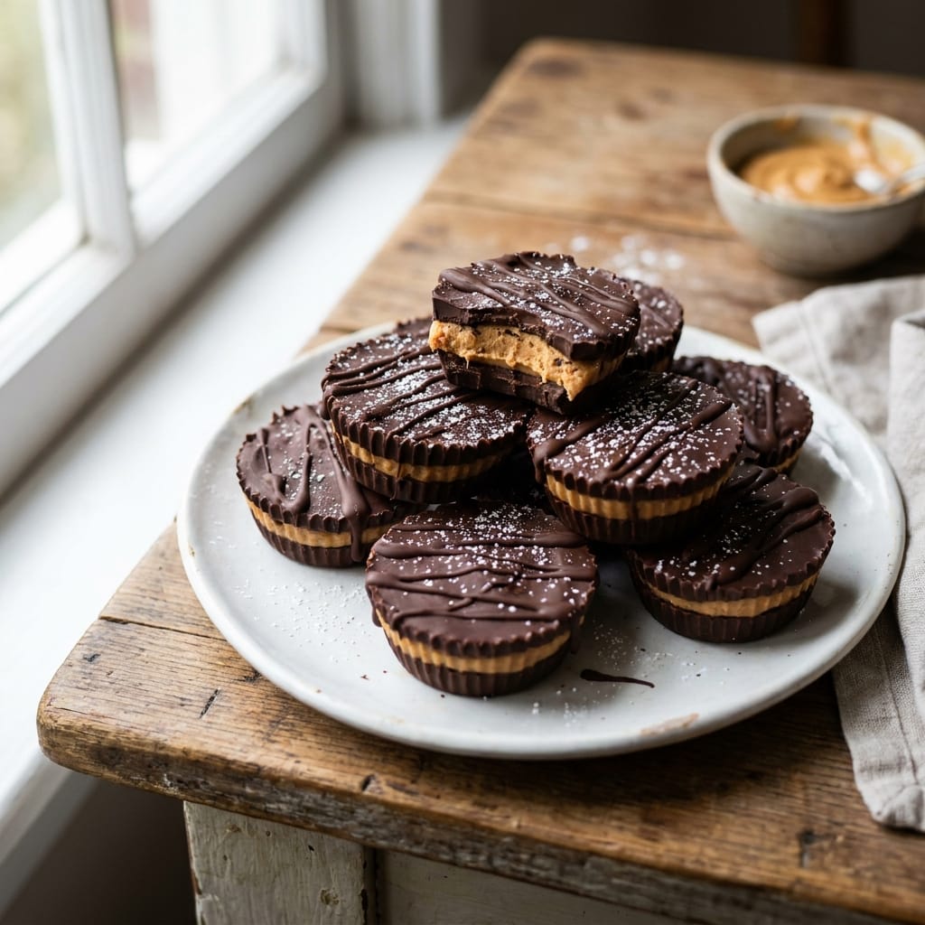 3-Ingredient Chocolate Peanut Butter Cups